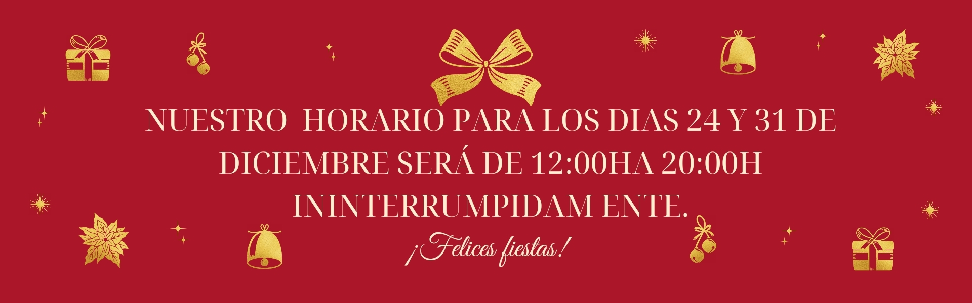 Slider horario navidad