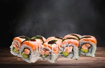 84T- Salmon Fire Roll
